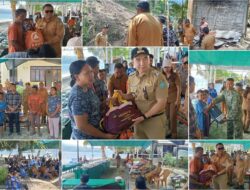 Kunjungi Kampung Laotongan, Bupati dan Wakil Bupati Salurkan Bantuan Bersama Forkopimda