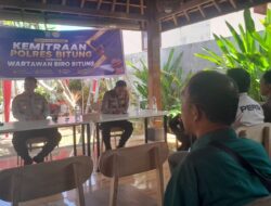 Perkuat Kemitraan, Polres Bitung Tatap Muka dengan Wartawan