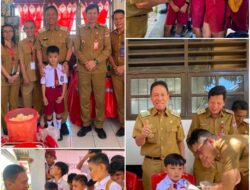 Pastikan Kesehatan Anak Sekolah Terjaga, Bupati FDW Tinjau Pelaksanaan Imunisasi BIAS di Amurang
