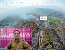 Karhutla Gunung Awu Masih Belum Padam, BPBD Sangihe Perketat Penjagaan di Dua Kecamatan