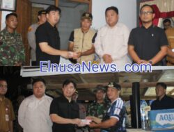 Tangani Karhutla Gunung Awu, Pemkab Sangihe Kucurkan BTT ke Posko Relawan